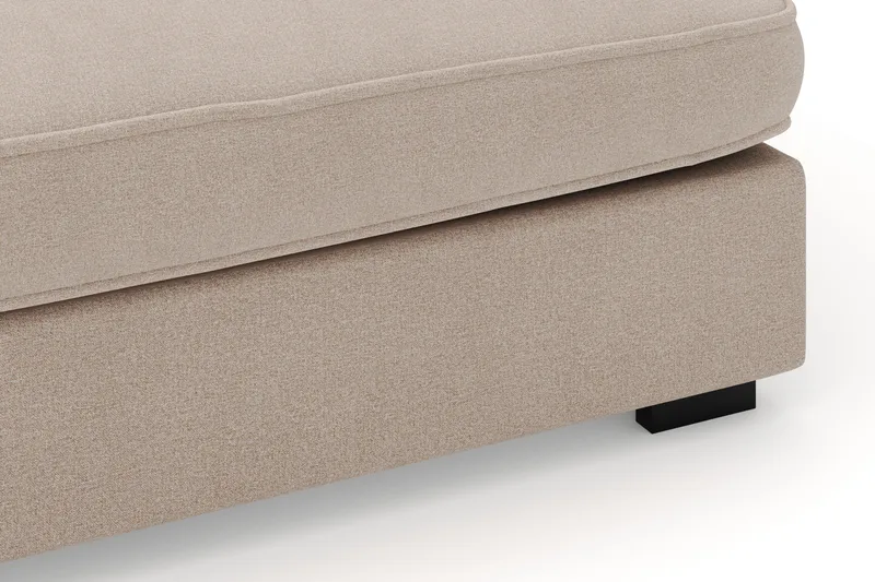 Rossita Lyx 4-personers Ekstra dyb Sofa med Chaiselong Venstre - Beige Stof - Møbler - Sofaer - Sofa med chaiselong