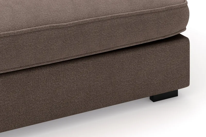 Rossita Lyx 4-personers Ekstra dyb Sofa med Chaiselong Venstre - Brun Stof - Møbler - Sofaer - Sofa med chaiselong