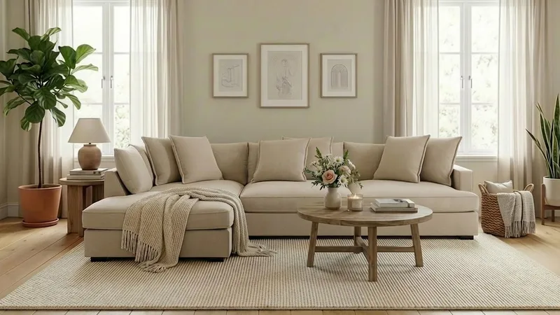 Rossita Lyx 4-personers Ekstra dyb Sofa med Chaiselong Venstre - Greige Manchester - Møbler - Sofaer - Sofa med chaiselong