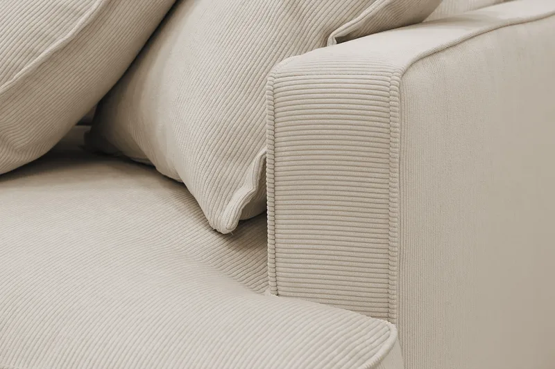 Rossita Lyx 4-personers Ekstra dyb Sofa med Chaiselong Venstre - Greige Manchester - Møbler - Sofaer - Sofa med chaiselong