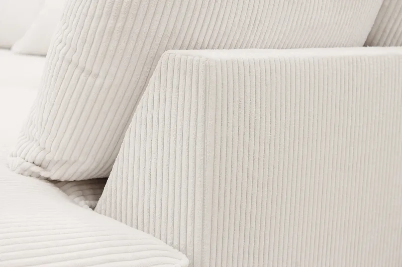 Rossita Lyx 4-personers Ekstra dyb Sofa med Chaiselong Højre - Offwhite Manchester - Møbler - Sofaer - Sofa med chaiselong