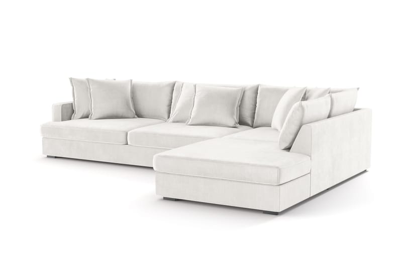 Rossita Lyx 4-personers Ekstra dyb Sofa med Chaiselong Højre - Offwhite Manchester - Møbler - Sofaer - Sofa med chaiselong