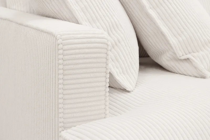 Rossita Lyx 4-personers Ekstra dyb Sofa med Chaiselong Højre - Offwhite Manchester - Møbler - Sofaer - Sofa med chaiselong