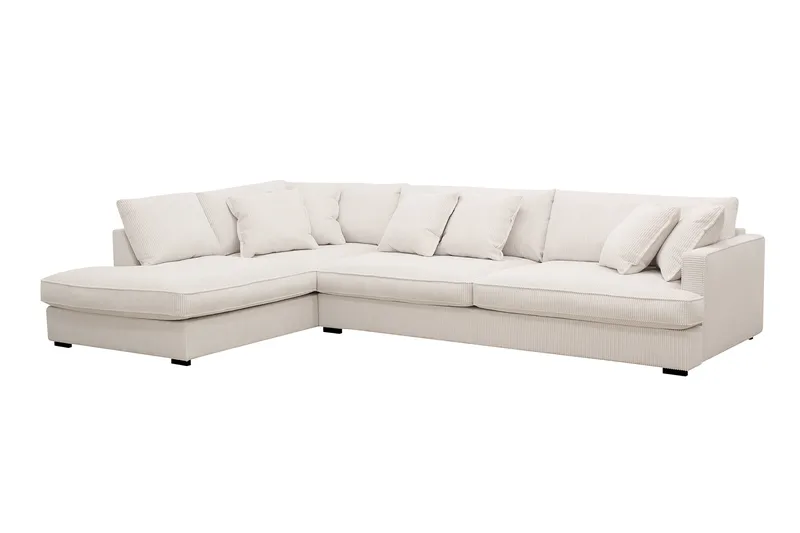 Rossita Lyx 4-personers Ekstra dyb Sofa med Chaiselong Venstre - Offwhite Manchester - Møbler - Sofaer - Sofa med chaiselong