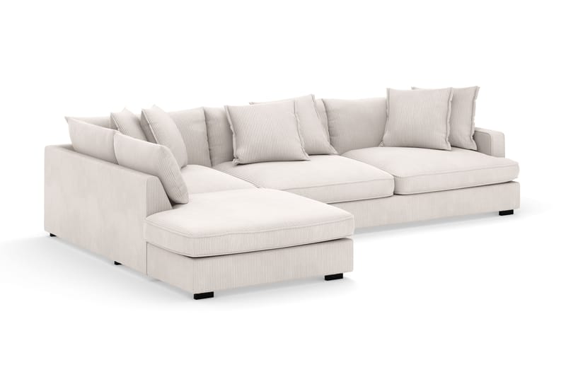 Rossita Lyx 4-personers Ekstra dyb Sofa med Chaiselong Venstre - Offwhite Manchester - Møbler - Sofaer - Sofa med chaiselong