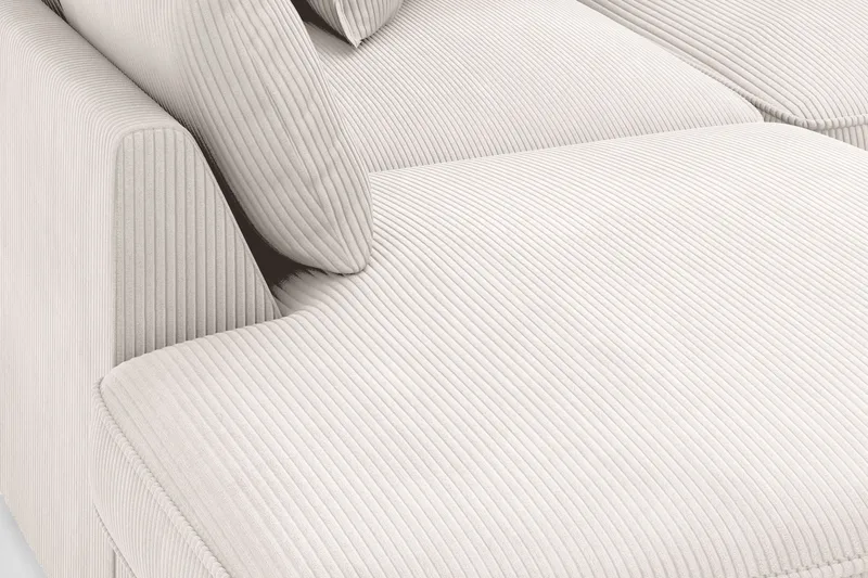 Rossita Lyx 4-personers Ekstra dyb Sofa med Chaiselong Venstre - Offwhite Manchester - Møbler - Sofaer - Sofa med chaiselong