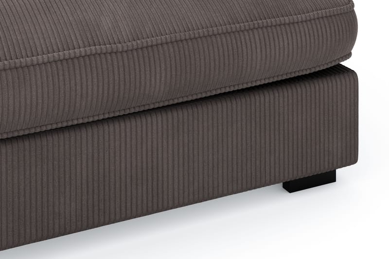 Rossita Lyx 4-personers Ekstra dyb Sofa med Chaiselong Venstre - Mørkegrå Jernbanefløjl - Møbler - Sofaer - Sofa med chaiselong