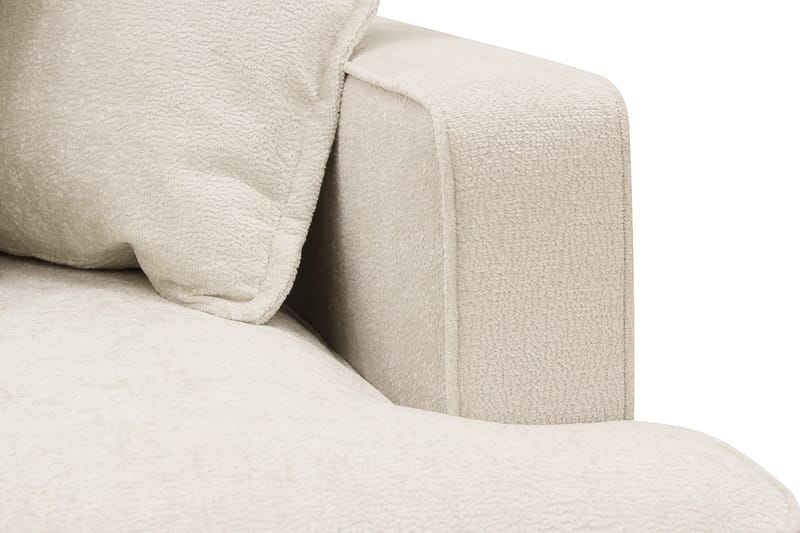 Rossita Lyx 4-personers Ekstra dyb Sofa med Chaiselong Venstre - Beige Chenille - Møbler - Sofaer - Sofa med chaiselong