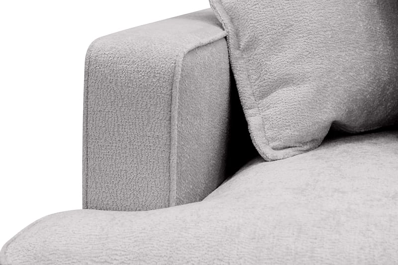 Rossita Lyx 4-personers Ekstra dyb Sofa med Chaiselong Højre - Grå Chenille - Møbler - Sofaer - Sofa med chaiselong
