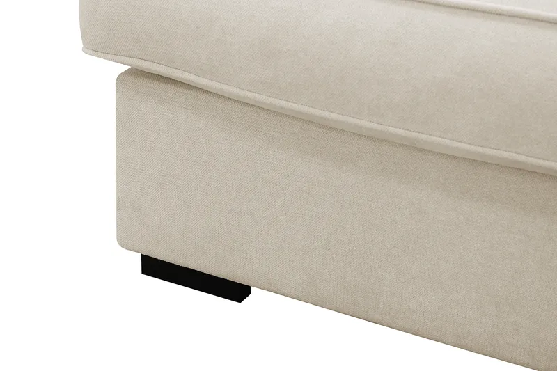 Rossita Lyx 4-personers Ekstra dyb Sofa med Chaiselong Højre - Beige Stof - Møbler - Sofaer - Sofa med chaiselong