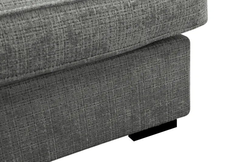 Rossita Lyx 4-personers Ekstra dyb Sofa med Chaiselong Venstre - Grå Chenille - Møbler - Sofaer - Sofa med chaiselong