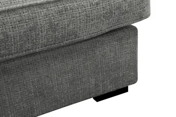 Rossita Lyx 4-personers Venstrevendt L-formet Extra Dyb Chaiselongsofa i Chenille - Grå Chenille - Møbler - Sofaer - Sofa med chaiselong