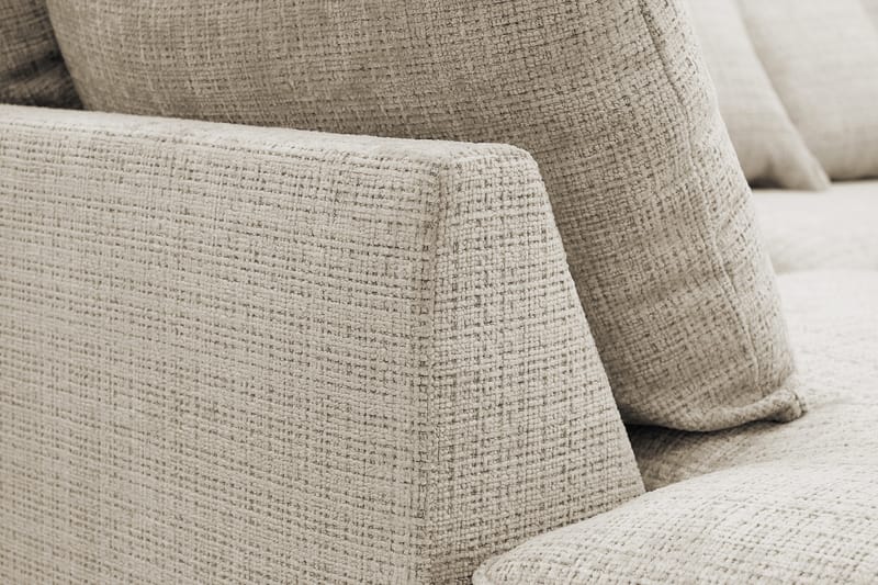 Rossita Lyx 4-personers Ekstra dyb Sofa med Chaiselong Venstre - Beige Chenille - Møbler - Sofaer - Sofa med chaiselong