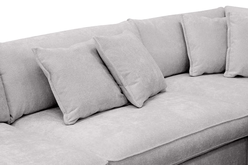 Rossita Lyx 4-personers Ekstra dyb Sofa med Chaiselong Højre - Grå Chenille - Møbler - Sofaer - Sofa med chaiselong