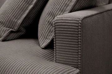 Rossita Lyx 4-personers Venstrevendt L-formet Extra Dyb Chaiselongsofa i Manchester - Taupe - Møbler - Sofaer - Sofa med chaiselong