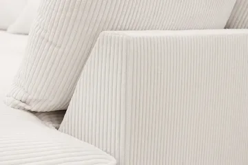 Rossita Lyx 4-personers Højrevendt L-formet Extra Dyb Chaiselongsofa i Manchester - Offwhite - Møbler - Sofaer - Sofa med chaiselong