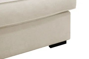 Rossita Lyx 4-personers Venstrevendt L-formet Extra Dyb Chaiselongsofa i Stof - Beige Stof - Møbler - Sofaer - Sofa med chaiselong