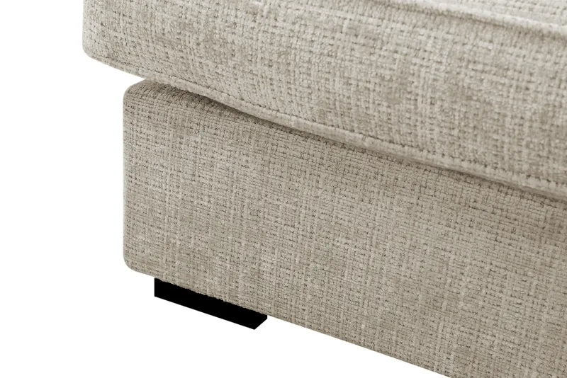 Rossita Lyx 4-personers Ekstra dyb Sofa med Chaiselong Højre - Beige Chenille - Møbler - Sofaer - Sofa med chaiselong