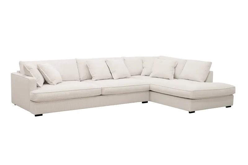 Rossita Lyx 4-personers Ekstra dyb Sofa med Chaiselong Højre - Offwhite Manchester - Møbler - Sofaer - Sofa med chaiselong