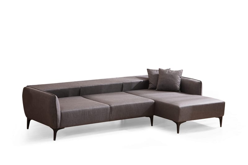 Rossland Chaiselongsofa 3-personers - Mørkegrå - Møbler - Sofaer - Sofa med chaiselong - 3 personers sofa med chaiselong