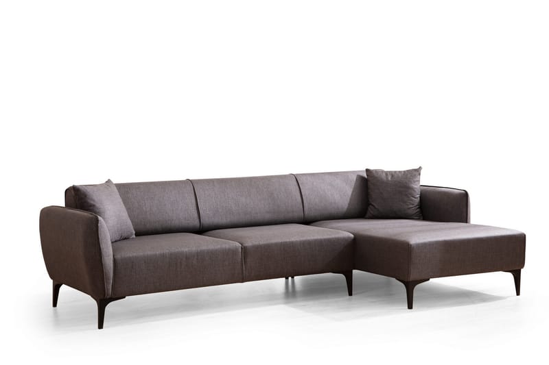 Rossland Chaiselongsofa 3-personers - Mørkegrå - Møbler - Sofaer - Sofa med chaiselong - 3 personers sofa med chaiselong
