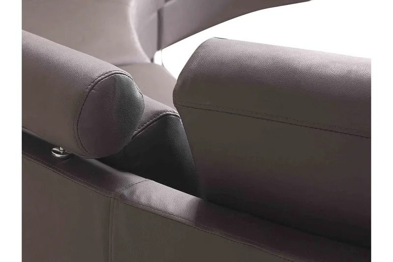 Rotunda sovesofa 448 cm - Brun - Møbler - Sofaer - Lædersofaer