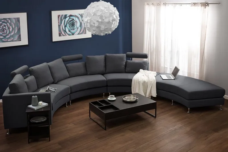 Rotunda sovesofa 448 cm - Grå - Møbler - Sofaer