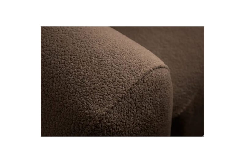 Rynvar Sofa med chaiselong 4-personers - Brun - Møbler - Sofaer - Modulsofaer - Komplet modulsofa