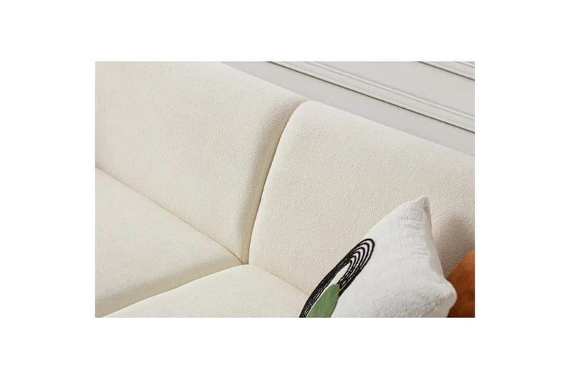 Rynvar Sofa med chaiselong 4-personers - Hvid - Møbler - Sofaer - Modulsofaer - Komplet modulsofa