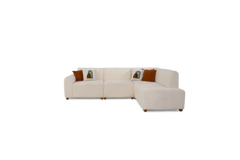 Rynvar Sofa med chaiselong 4-personers - Hvid - Møbler - Sofaer - Sofa med chaiselong