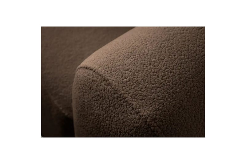 Rynvar Sofa med chaiselong 4-personers - Brun - Møbler - Sofaer - Modulsofaer - Komplet modulsofa