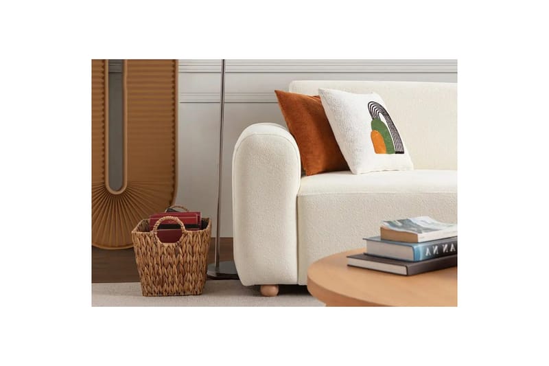 Rynvar Sofa med chaiselong 4-personers - Hvid - Møbler - Sofaer - Sofa med chaiselong