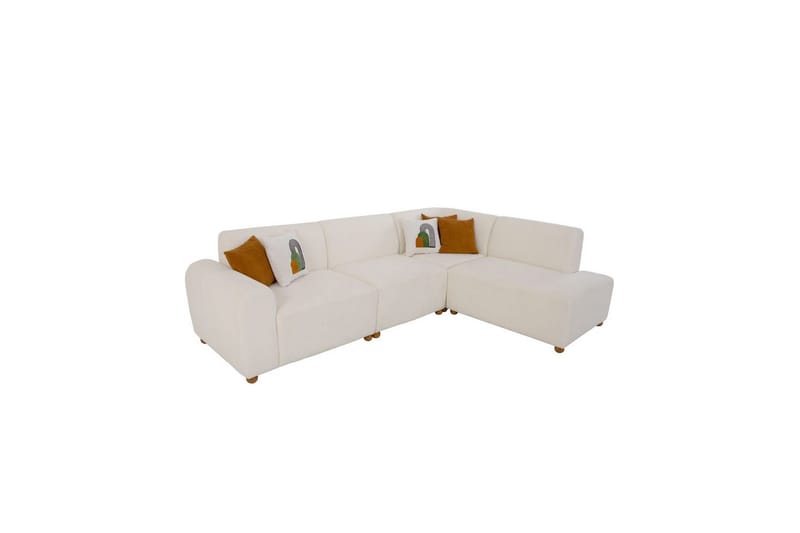 Rynvar Sofa med chaiselong 4-personers - Hvid - Møbler - Sofaer - Sofa med chaiselong