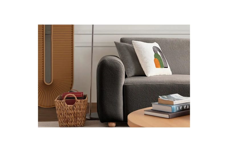 Rynvar Sofa med chaiselong 4-personers - Antracit - Møbler - Sofaer - Sofa med chaiselong