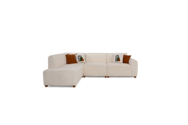 Rynvar Sofa med chaiselong 4-personers - Hvid - Møbler - Sofaer - Sofa med chaiselong