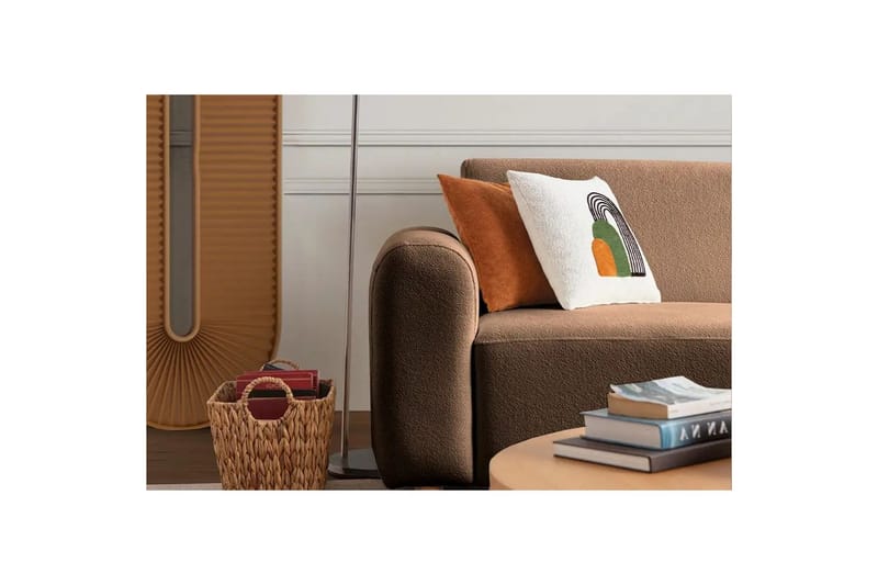 Rynvar Sofa med chaiselong 4-personers - Brun - Møbler - Sofaer - Sofa med chaiselong