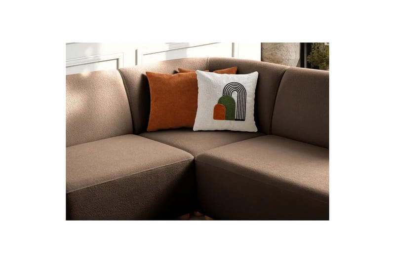 Rynvar Sofa med chaiselong 4-personers - Brun - Møbler - Sofaer - Sofa med chaiselong