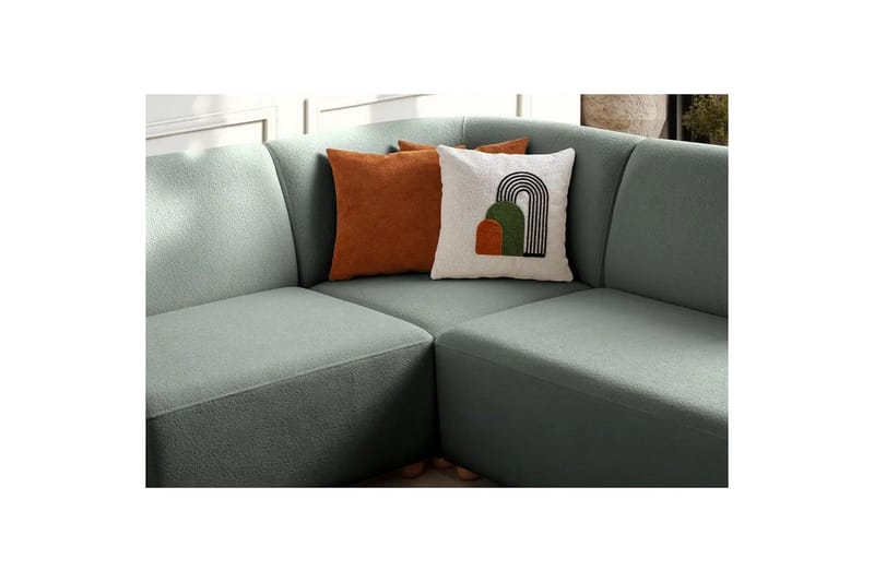 Rynvar Sofa med chaiselong 4-personers - Grøn - Møbler - Sofaer - Sofa med chaiselong