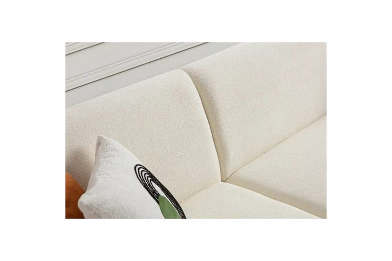 Rynvar Sofa med chaiselong 4-personers - Hvid - Møbler - Sofaer - Modulsofaer - Komplet modulsofa