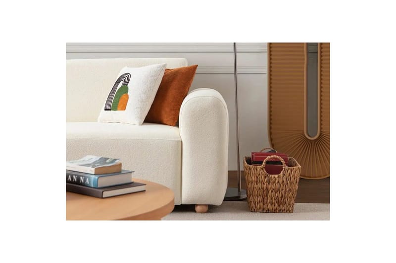 Rynvar Sofa med chaiselong 4-personers - Hvid - Møbler - Sofaer - Modulsofaer - Komplet modulsofa