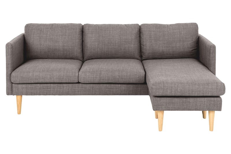 Sanat 3-personers Sofa med Divan - Brun - Sofa med chaiselong - 3 personers sofa med chaiselong