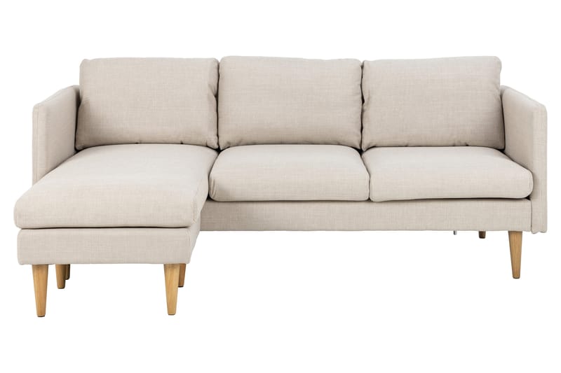 Sanat 3-personers Sofa med Divan - Beige - Møbler - Sofaer - Sofa med chaiselong
