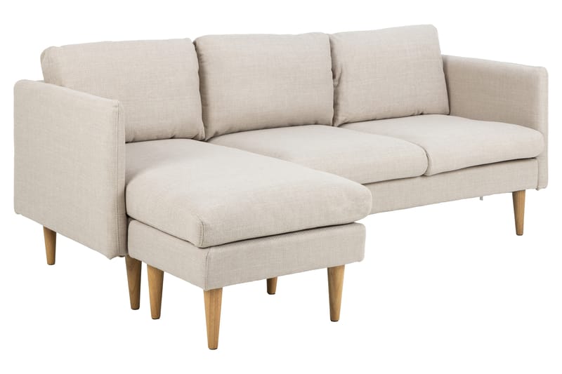 Sanat 3-personers Sofa med Divan - Beige - Møbler - Sofaer - Sofa med chaiselong