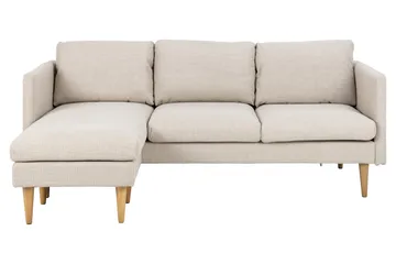 Sanat 3-personers Sofa med Divan - Beige - Møbler - Sofaer - Sofa med chaiselong