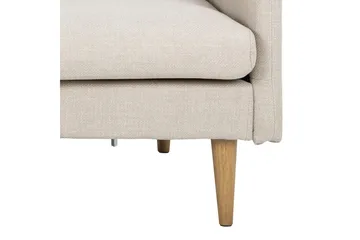 Sanat 3-personers Sofa med Divan - Beige - Møbler - Sofaer - Sofa med chaiselong