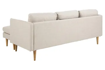 Sanat 3-personers Sofa med Divan - Beige - Møbler - Sofaer - Sofa med chaiselong