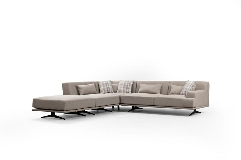 Sanroman Chaiselongsofa - Beige - Møbler - Sofaer - Sofa med chaiselong