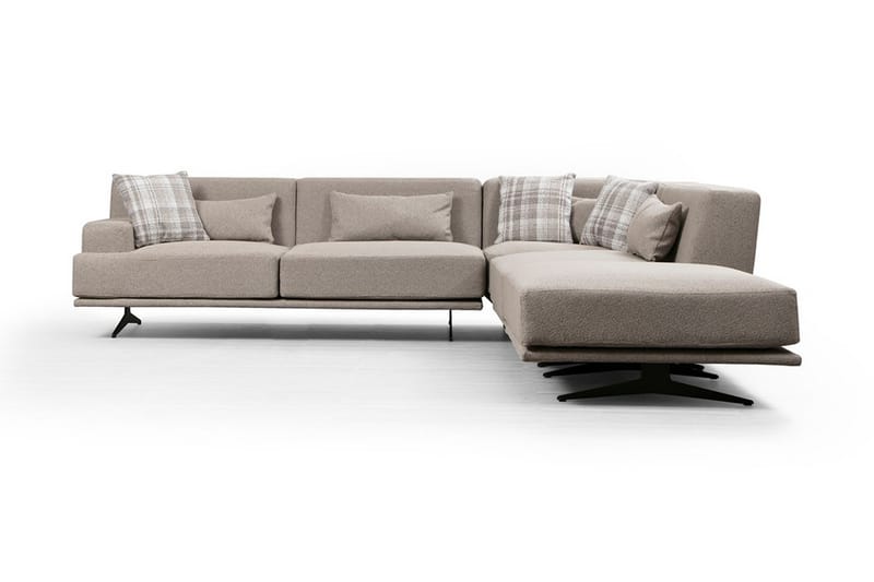 Sanroman Chaiselongsofa - Beige - Sofa med chaiselong