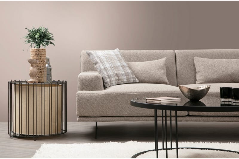 Sanroman Chaiselongsofa - Beige - Møbler - Sofaer - Sofa med chaiselong