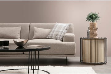 Sanroman Venstrevendt L-formet Sofa med Chaiselong 302 cm i Stof - Beige - Møbler - Sofaer - Sofa med chaiselong